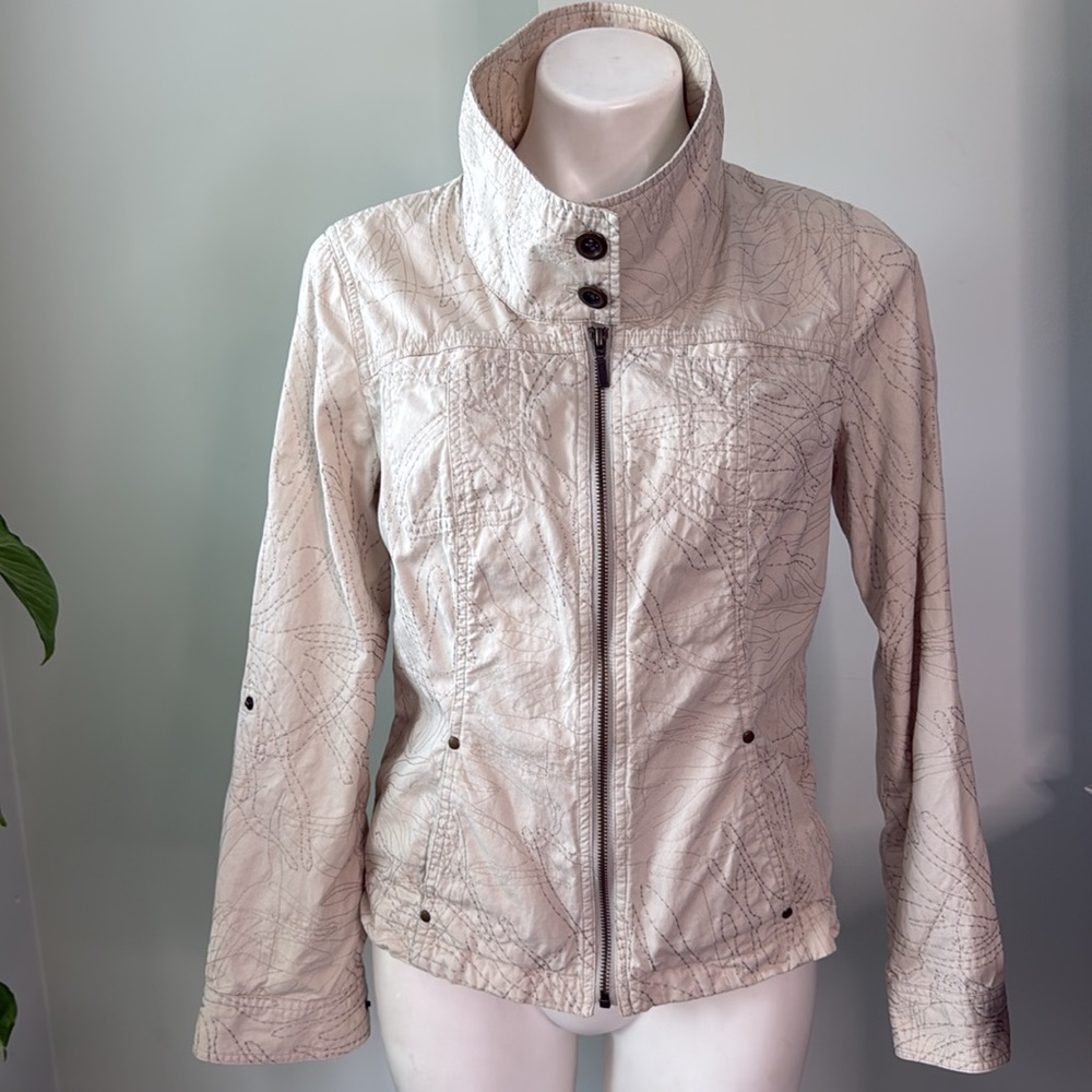 Coldwater Creek Cotton Embroidered Jacket size 6